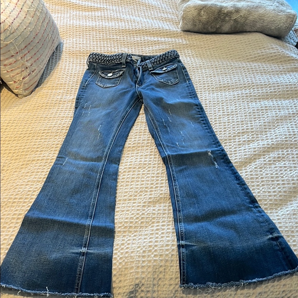 Women's Blue Flared Jeans